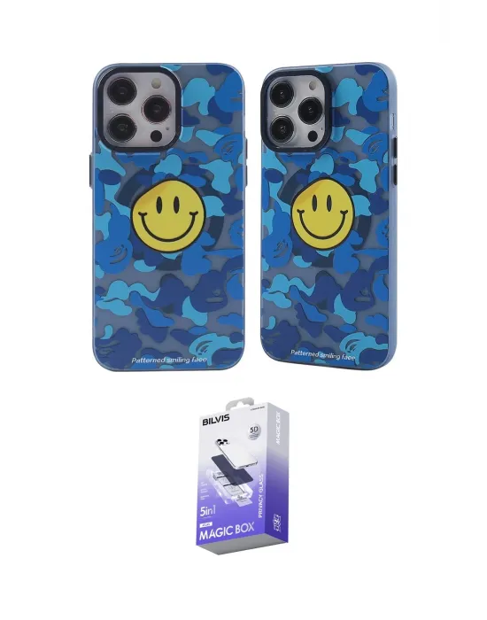 ieg™ iPhone 14 Pro Max Kılıf Nova Doku Koleksiyonu - Siyah Bilvis 5in1 5D Magic Hayalet Cam Ekran Koruyucu