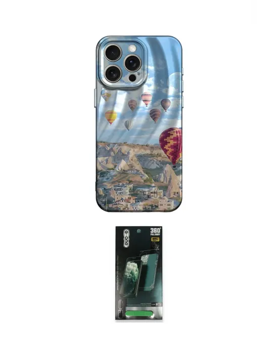 ieg™ iPhone 14 Pro Max Kılıf Nova Doku Prime - Şeffaf 360 Full Body Arka Koruyucu