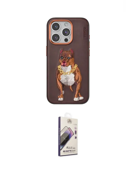 ieg™ iPhone 14 Pro Max Kılıf Nova Form Koleksiyonu - Siyah Bilvis 3D Mat Cam Ekran Koruyucu