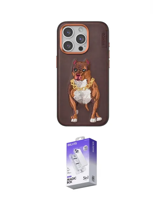 ieg™ iPhone 14 Pro Max Kılıf Nova Form Koleksiyonu - Siyah Bilvis 5in1 3D Magic Cam Ekran Koruyucu
