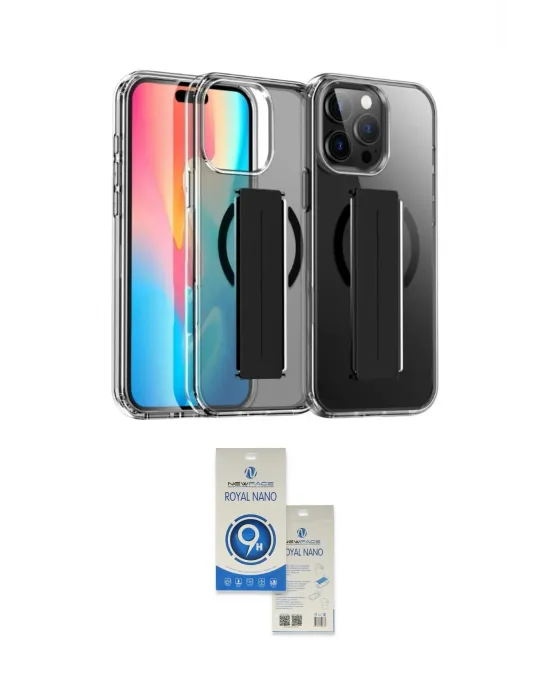 ieg™ iPhone 14 Pro Max Kılıf Nova Işık Koleksiyonu - Şeffaf Royal Nano Ekran Koruyucu