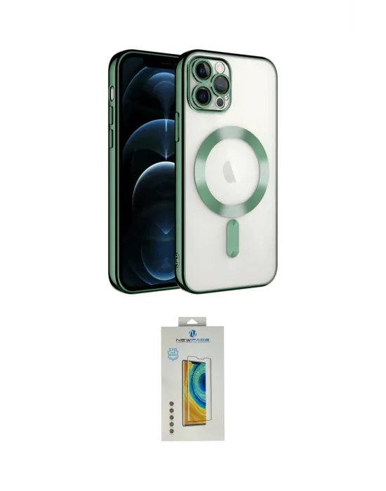 ieg™ iPhone 14 Pro Max Kılıf Nova Işık Özel Seri - Siyah Polymer Nano Ekran Koruyucu