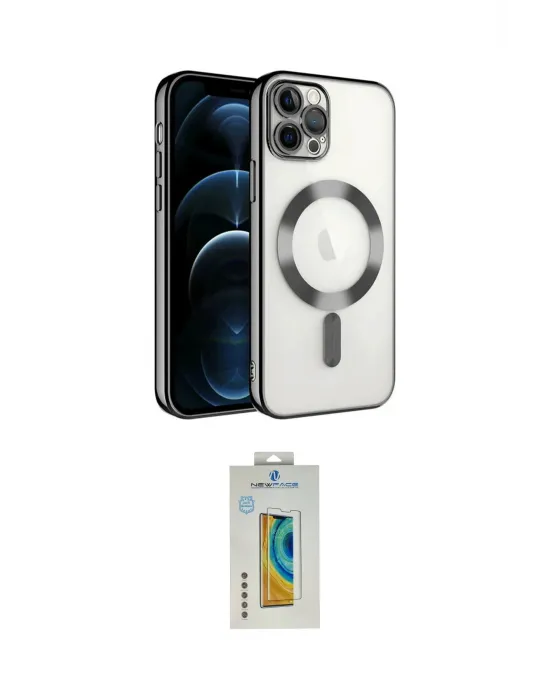 ieg™ iPhone 14 Pro Max Kılıf Nova Işık Özel Seri - Siyah Polymer Nano Ekran Koruyucu