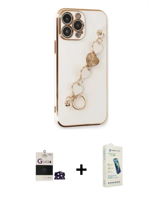 ieg™ iPhone 14 Pro Max Kılıf Nova Işık Prime - Şeffaf Pasifik Cam Ekran Koruyucu + Bilvis Titan Kamera Lens - DNMR