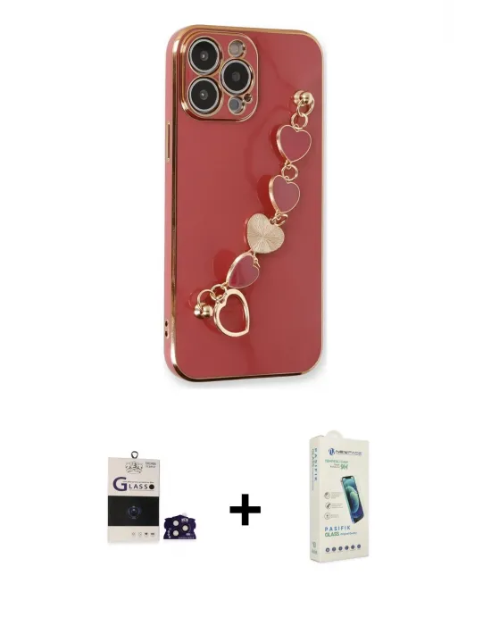 ieg™ iPhone 14 Pro Max Kılıf Nova Işık Prime - Şeffaf Pasifik Cam Ekran Koruyucu + Bilvis Titan Kamera Lens - DNMR