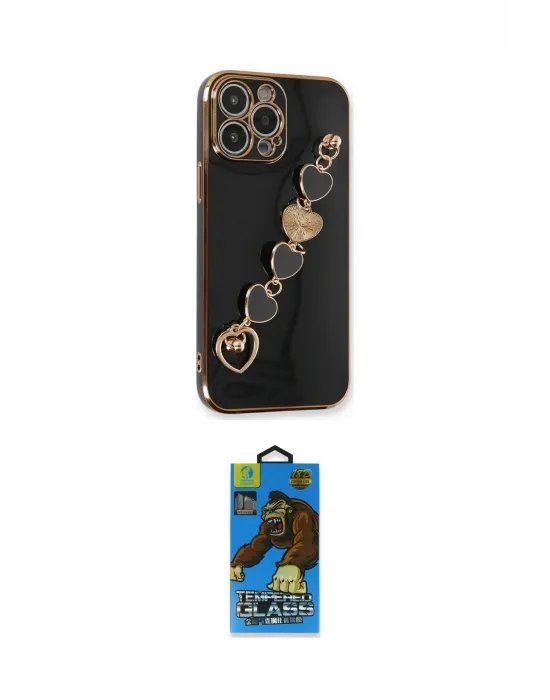 ieg™ iPhone 14 Pro Max Kılıf Nova Işık Prime - Siyah 18D Cam Ekran Koruyucu
