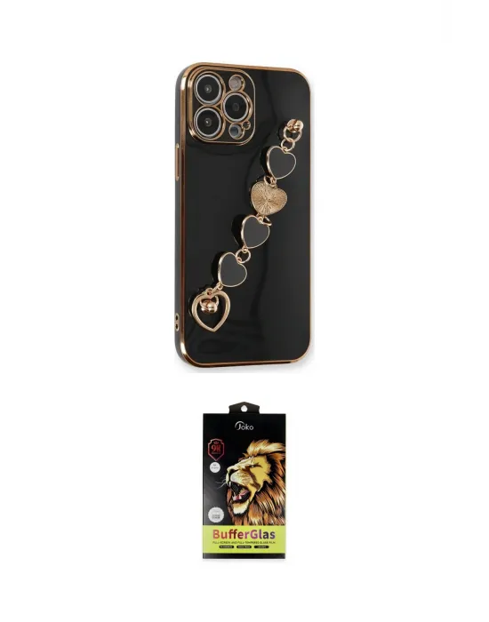ieg™ iPhone 14 Pro Max Kılıf Nova Işık Prime - Siyah Buffer Cam Ekran Koruyucu