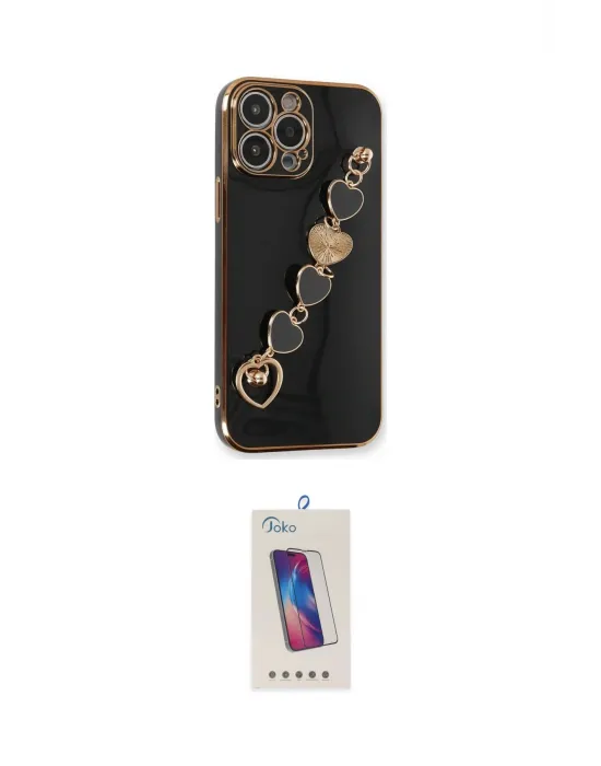 ieg™ iPhone 14 Pro Max Kılıf Nova Işık Prime - Siyah Joko 5D Cam