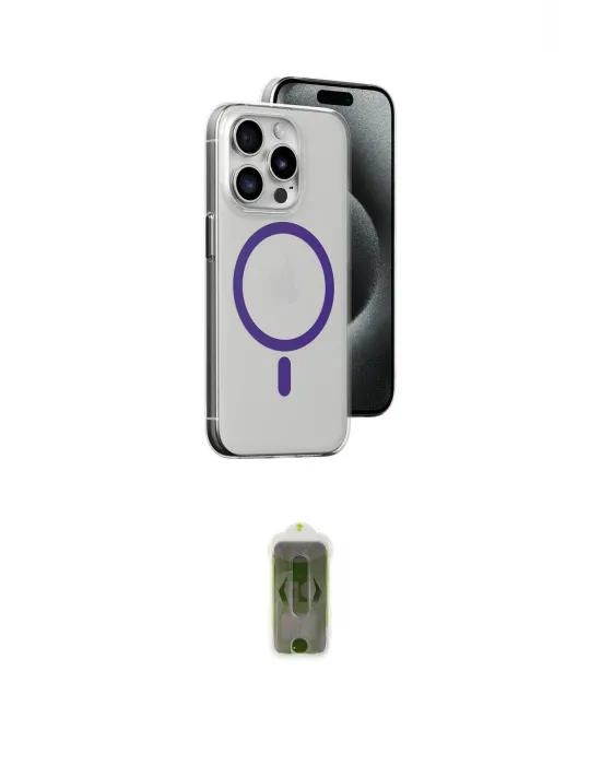 ieg™ iPhone 14 Pro Max Kılıf Odak Form Özel Seri - Siyah Joko Magic 5D Hayalet Cam