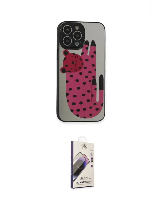 ieg™ iPhone 14 Pro Max Kılıf Odak Klasik Serisi - Siyah Bilvis 3D Mat Cam Ekran Koruyucu