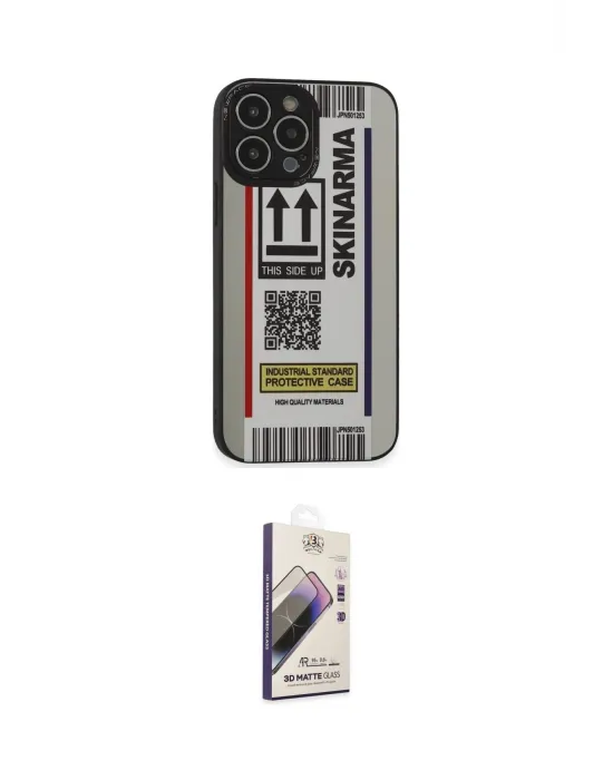 ieg™ iPhone 14 Pro Max Kılıf Odak Klasik Serisi - Siyah Bilvis 3D Mat Cam Ekran Koruyucu
