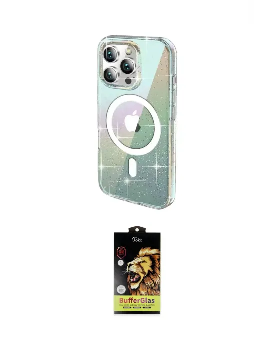 ieg™ iPhone 14 Pro Max Kılıf Odak Modern Serisi - Siyah Buffer Cam Ekran Koruyucu