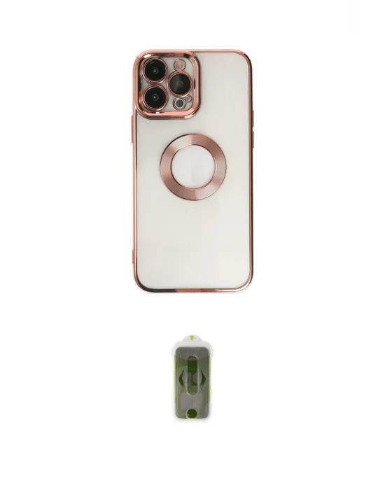 ieg™ iPhone 14 Pro Max Kılıf Pusula Form - Siyah Joko Magic 5D Hayalet Cam