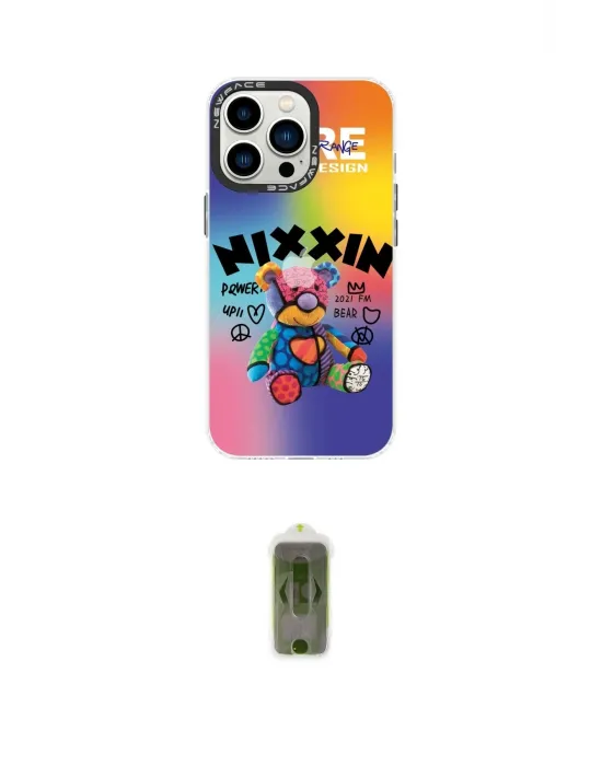 ieg™ iPhone 14 Pro Max Kılıf Siluet Çizgi Koleksiyonu - Siyah Joko Magic 5D Hayalet Cam