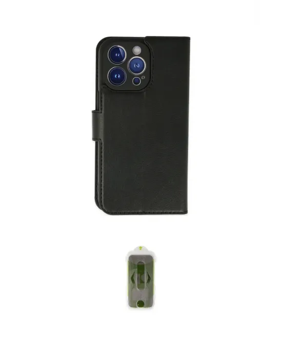 ieg™ iPhone 14 Pro Max Kılıf Siluet Işık Serisi - Siyah Joko Magic 5D Hayalet Cam