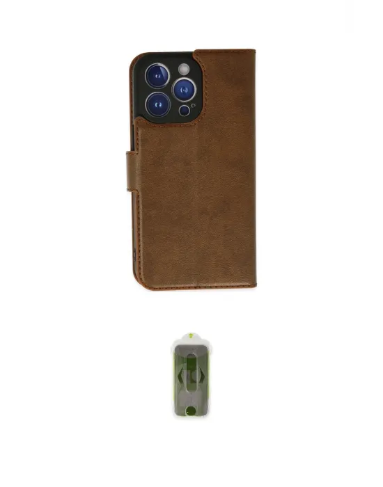 ieg™ iPhone 14 Pro Max Kılıf Siluet Işık Serisi - Siyah Joko Magic 5D Hayalet Cam