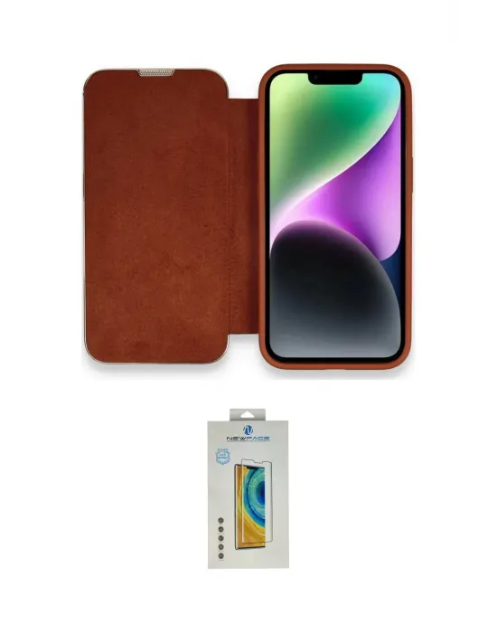 ieg™ iPhone 14 Pro Max Kılıf Siluet Minimal Serisi - Siyah Polymer Nano Ekran Koruyucu