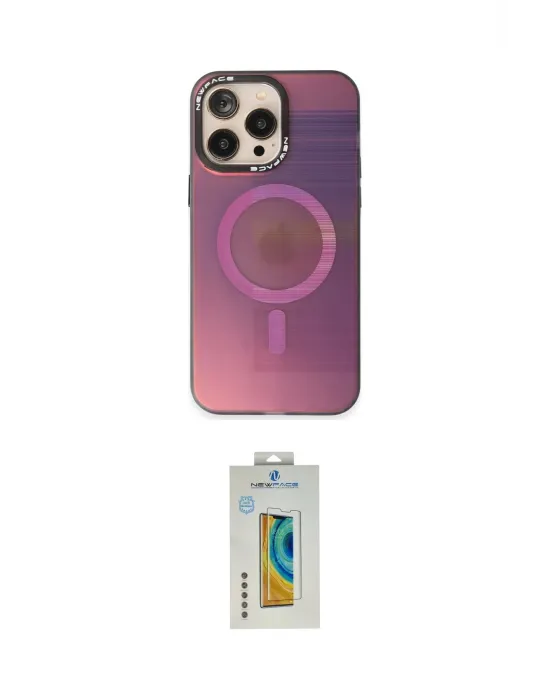 ieg™ iPhone 14 Pro Max Kılıf Siluet Modern Koleksiyonu - Siyah Polymer Nano Ekran Koruyucu