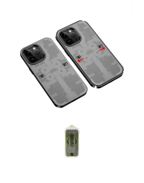 ieg™ iPhone 14 Pro Max Kılıf Ufuk Doku Prime - Siyah Joko Magic 5D Hayalet Cam