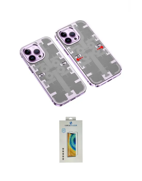 ieg™ iPhone 14 Pro Max Kılıf Ufuk Doku Prime - Siyah Polymer Nano Ekran Koruyucu