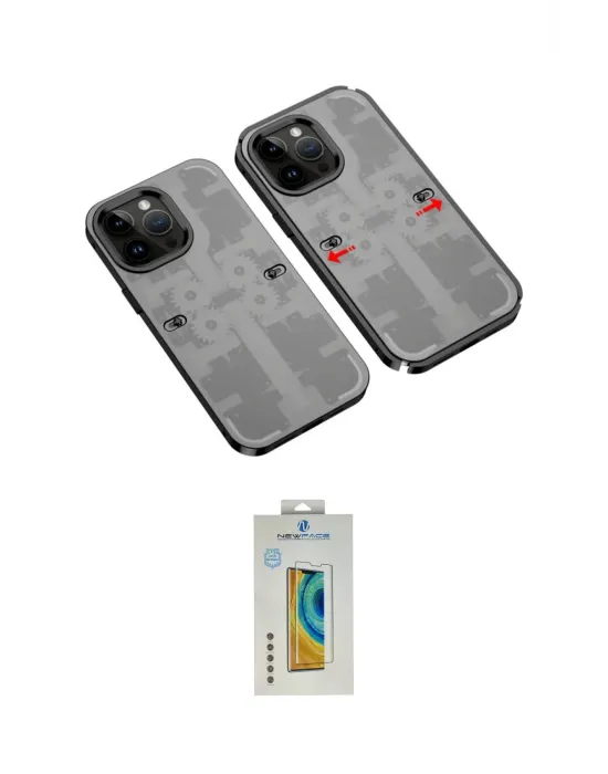 ieg™ iPhone 14 Pro Max Kılıf Ufuk Doku Prime - Siyah Polymer Nano Ekran Koruyucu