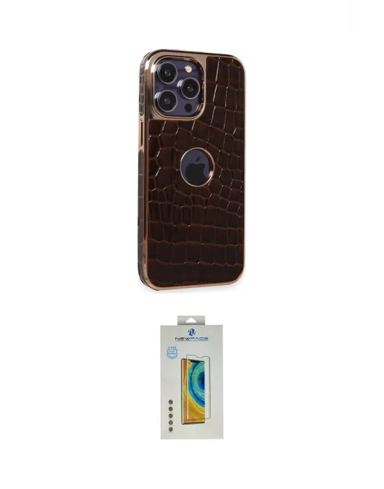 ieg™ iPhone 14 Pro Max Kılıf Ufuk Form Prime - Siyah Polymer Nano Ekran Koruyucu