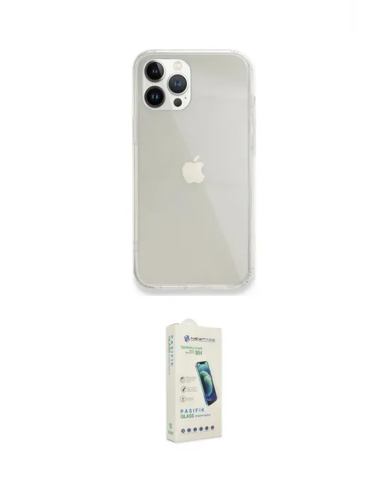 ieg™ iPhone 14 Pro Max Kılıf Vadi Asil Prime - Şeffaf Pasifik Cam Ekran Koruyucu