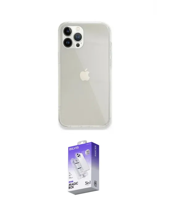 ieg™ iPhone 14 Pro Max Kılıf Vadi Asil Prime - Siyah Bilvis 5in1 3D Magic Cam Ekran Koruyucu