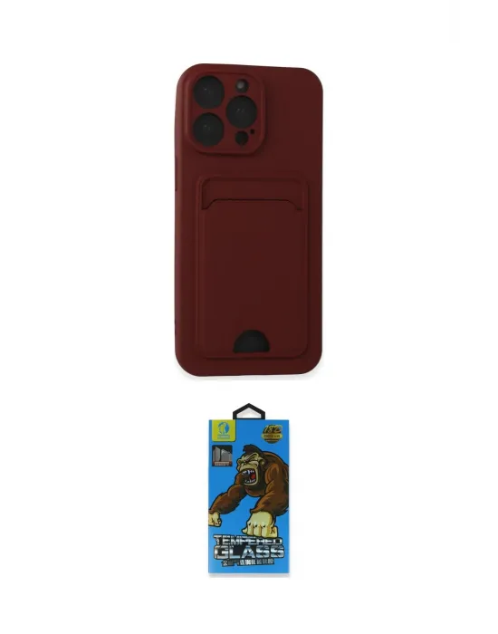ieg™ iPhone 14 Pro Max Kılıf Vadi Çizgi Prime - Siyah 18D Cam Ekran Koruyucu