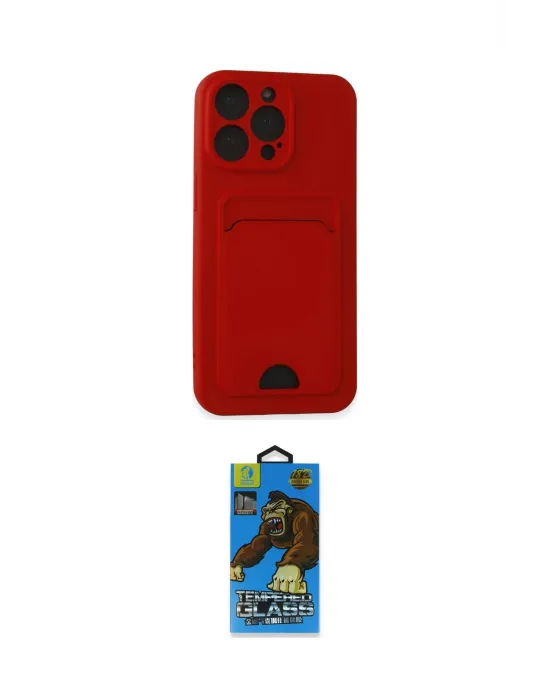 ieg™ iPhone 14 Pro Max Kılıf Vadi Çizgi Prime - Siyah 18D Cam Ekran Koruyucu