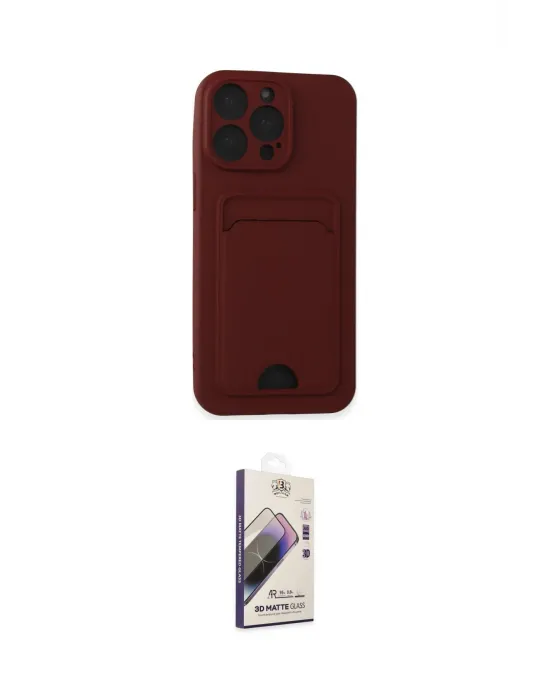ieg™ iPhone 14 Pro Max Kılıf Vadi Çizgi Prime - Siyah Bilvis 3D Mat Cam Ekran Koruyucu