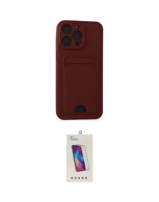 ieg™ iPhone 14 Pro Max Kılıf Vadi Çizgi Prime - Siyah Joko 5D Cam