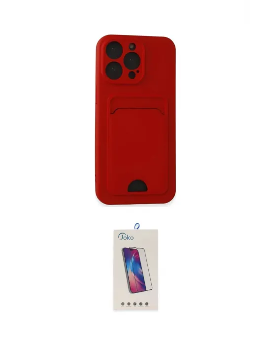 ieg™ iPhone 14 Pro Max Kılıf Vadi Çizgi Prime - Siyah Joko 5D Cam