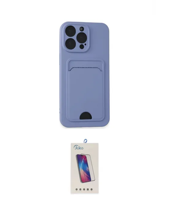 ieg™ iPhone 14 Pro Max Kılıf Vadi Çizgi Prime - Siyah Joko 5D Cam
