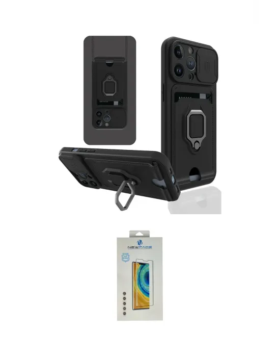 ieg™ iPhone 14 Pro Max Kılıf Vadi Form Prime - Siyah Polymer Nano Ekran Koruyucu