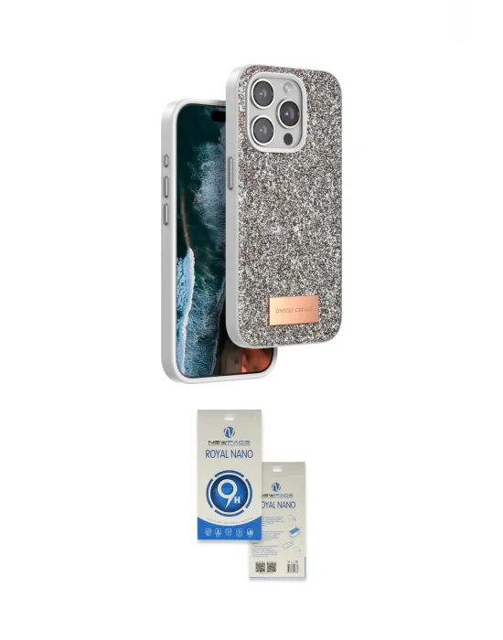 ieg™ iPhone 14 Pro Max Kılıf Vadi Klasik Serisi - Şeffaf Royal Nano Ekran Koruyucu