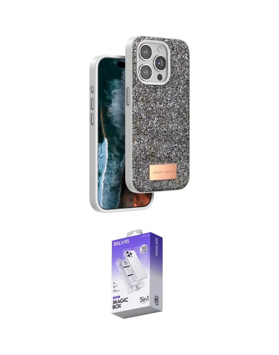 ieg™ iPhone 14 Pro Max Kılıf Vadi Klasik Serisi - Siyah Bilvis 5in1 3D Magic Cam Ekran Koruyucu