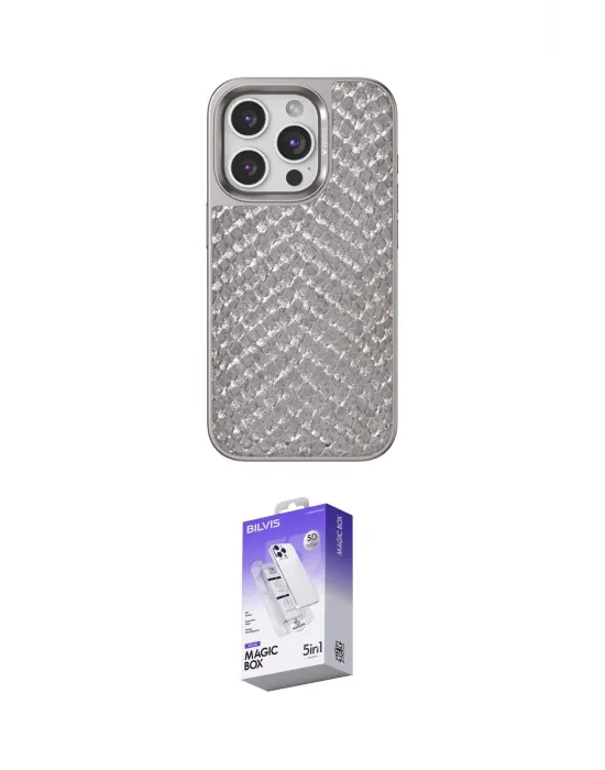 ieg™ iPhone 14 Pro Max Kılıf Vadi Özel Seri - Siyah Bilvis 5in1 3D Magic Cam Ekran Koruyucu