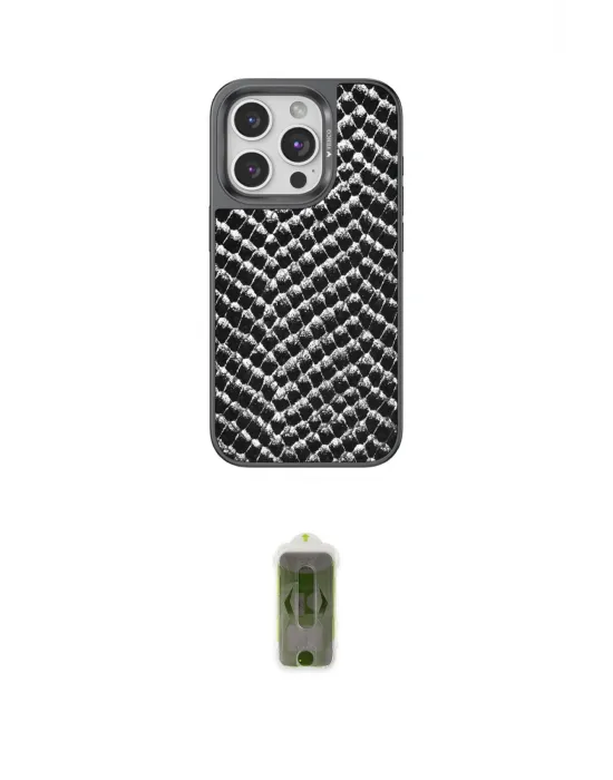 ieg™ iPhone 14 Pro Max Kılıf Vadi Özel Seri - Siyah Joko Magic 5D Hayalet Cam