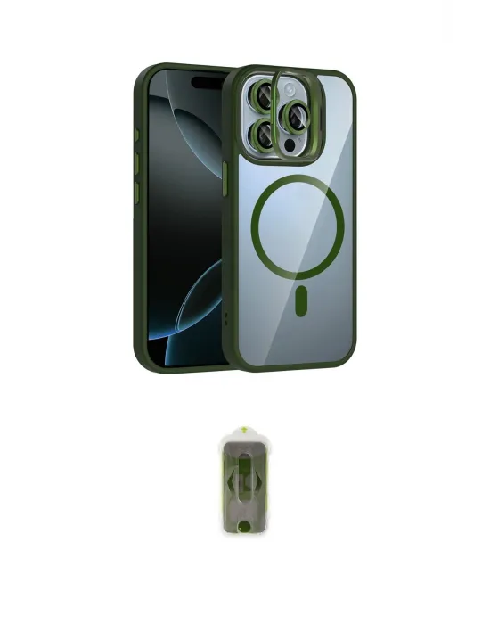 ieg™ iPhone 14 Pro Max Kılıf Yadigar Asil Koleksiyonu - Siyah Joko Magic 5D Hayalet Cam