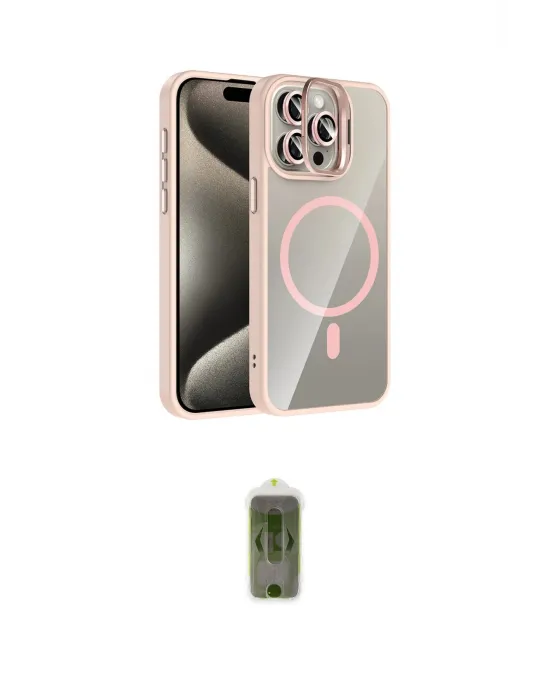ieg™ iPhone 14 Pro Max Kılıf Yadigar Asil Koleksiyonu - Siyah Joko Magic 5D Hayalet Cam