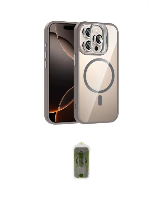 ieg™ iPhone 14 Pro Max Kılıf Yadigar Asil Koleksiyonu - Siyah Joko Magic 5D Hayalet Cam