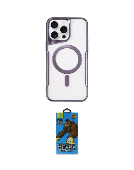ieg™ iPhone 14 Pro Max Kılıf Yadigar Klasik Özel Seri - Siyah 18D Cam Ekran Koruyucu