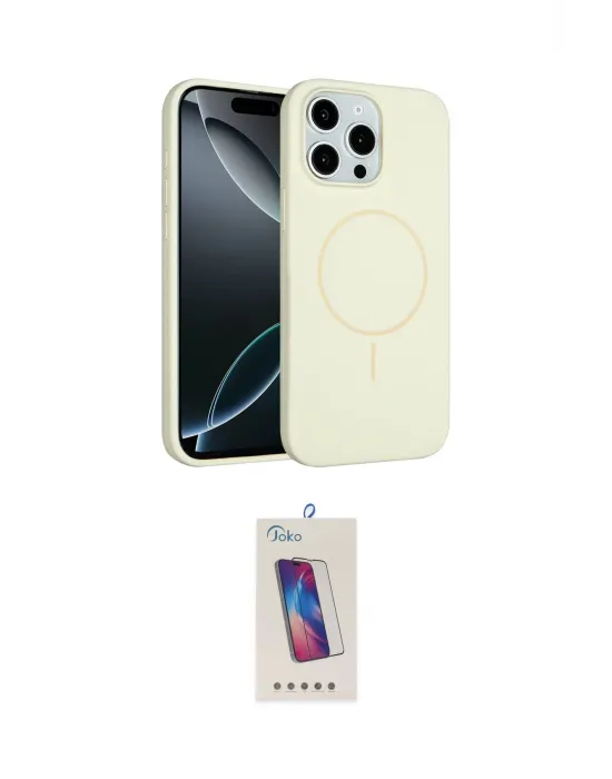 ieg™ iPhone 14 Pro Max Kılıf Yankı Form Serisi - Siyah Joko 5D Cam