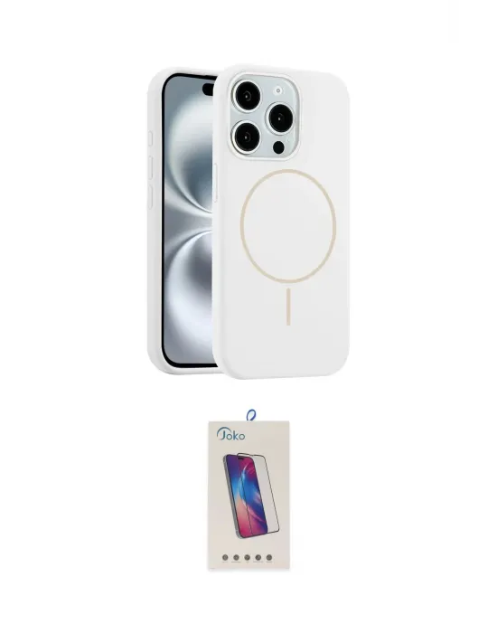ieg™ iPhone 14 Pro Max Kılıf Yankı Form Serisi - Siyah Joko 5D Cam