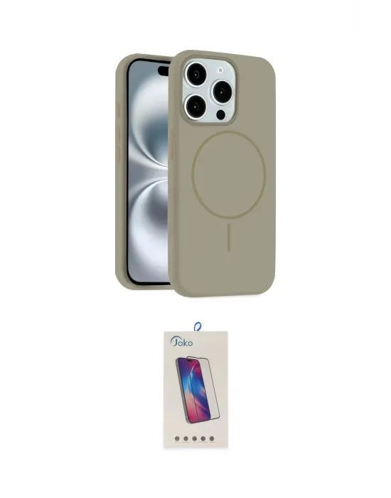 ieg™ iPhone 14 Pro Max Kılıf Yankı Form Serisi - Siyah Joko 5D Cam