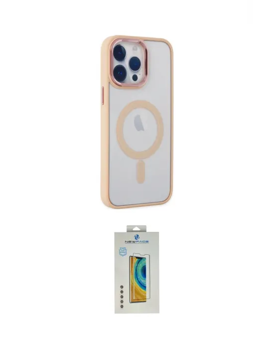 ieg™ iPhone 14 Pro Max Kılıf Yankı Işık Özel Seri - Siyah Polymer Nano Ekran Koruyucu