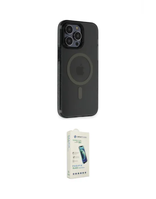 ieg™ iPhone 14 Pro Max Kılıf Yankı Işık Prime - Şeffaf Pasifik Cam Ekran Koruyucu