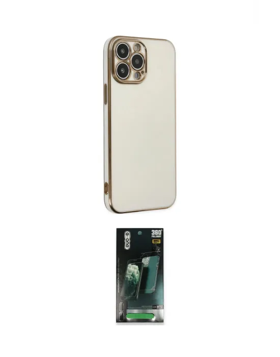 ieg™ iPhone 14 Pro Max Kılıf Yankı Serisi - Siyah 360 Mat Full Body Arka Koruyucu