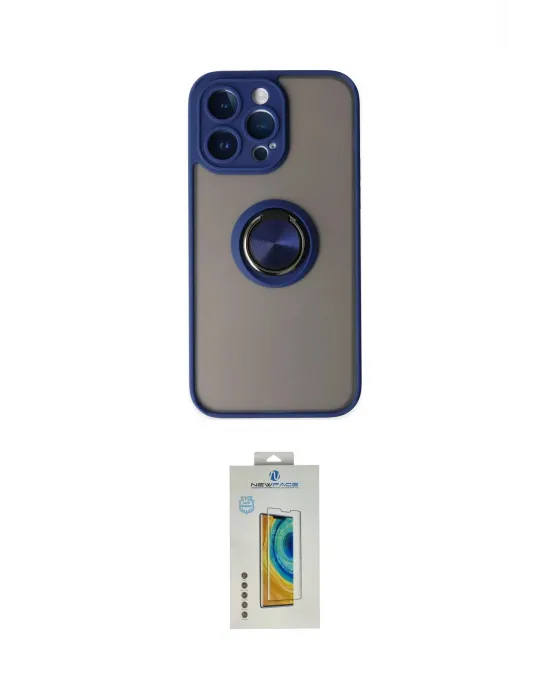 ieg™ iPhone 14 Pro Max Kılıf Yörünge Çizgi - Siyah Polymer Nano Ekran Koruyucu
